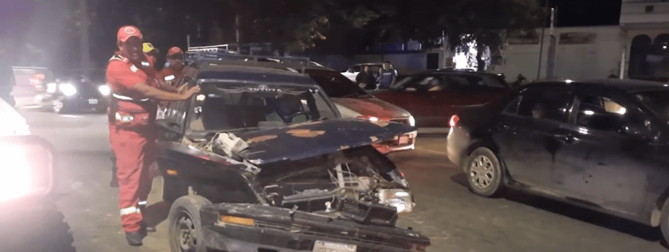 CHOFER EBRIO PROVOCA COLISIÓN Y TRATÓ DE&nbsp;FUGARSE