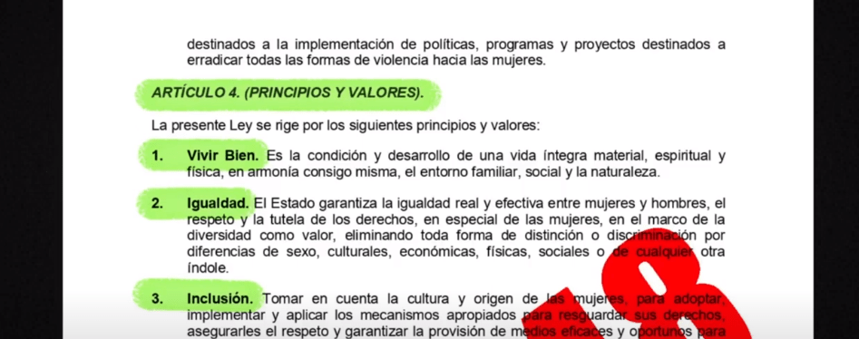 RECHAZAN MODIFICACIÓN A LEY 348 PLANTEADA POR ANDRÓNICO&nbsp;RODRIGUEZ