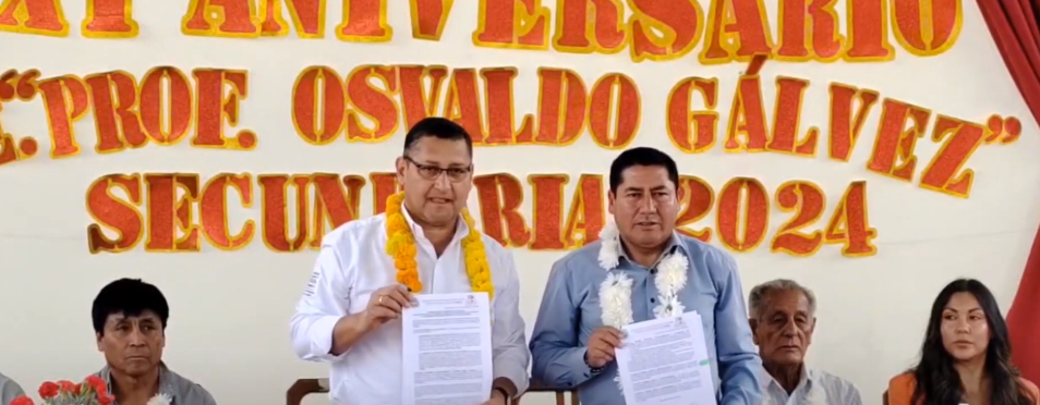 GOBERNADOR Y ALCALDE DE SAN LORENZO ACUERDAN OBRAS EN&nbsp;COLEGIO