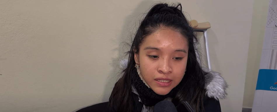 INGRID PEREGRINA POR JUSTICIA Y RECURSOS PARA SALVAR SU PIERNA&nbsp;DERECHA