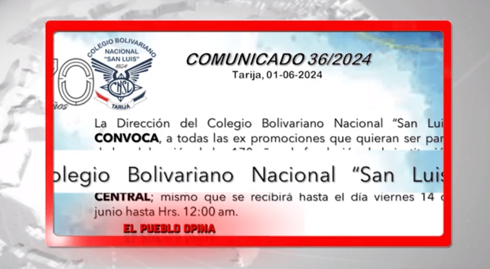 RECHAZAN CAMBIO DE NOMBRE A “COLEGIO BOLIVARIANO SAN&nbsp;LUIS”