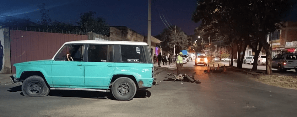 MOTOCICLISTA DE 17 AÑOS FALLECE AL CHOCAR DE FRENTE CON OTRO&nbsp;VEHÍCULO