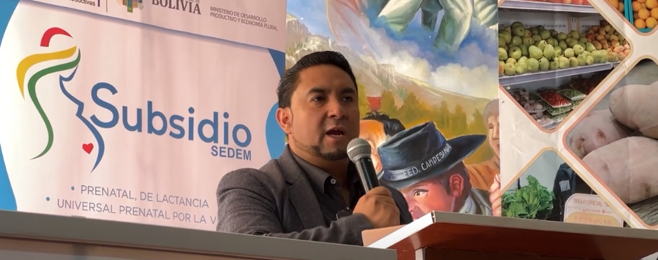 VICEMINISTRO SILES PIDE A LA POBLACIÓN COMPRAR PRODUCTOS&nbsp;NACIONALES