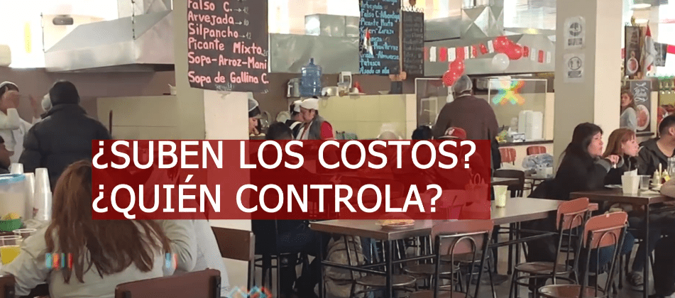 EN MERCADOS SUBEN LOS PRECIOS DE PLATOS TÍPICOS POR INCREMENTO DE&nbsp;INSUMOS