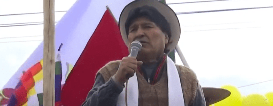 CAMPERO ACUSA A EVO MORALES DE DESESTABILIZACIÓN POLÍTICA