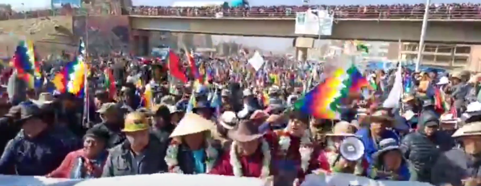 MARCHA EVISTA DIVIDE BOLIVIA Y SUMAN CUESTIONAMIENTOS