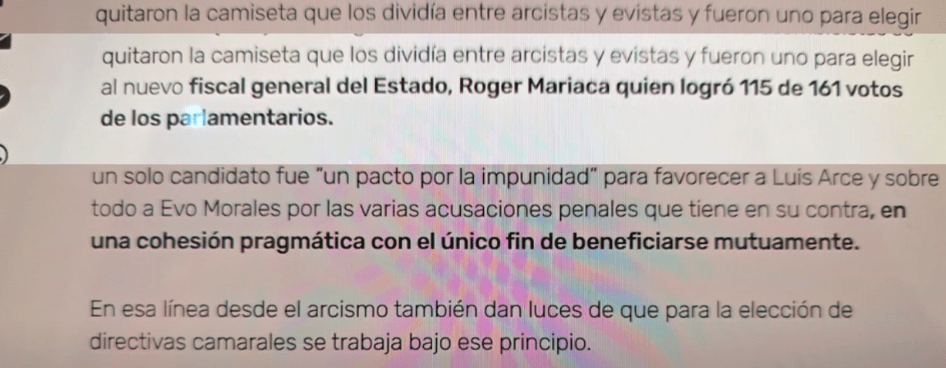 FISCAL: AUTORIDADES SOSPECHAN “PACTO SECRETO” ENTRE ARCISTAS Y&nbsp;EVISTAS