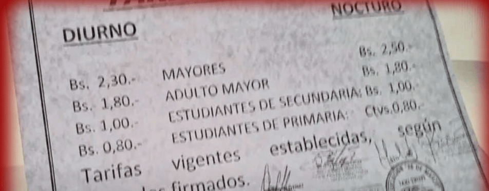 CHÓFERES APLICAN “TARIFAZO” SIN&nbsp;AUTORIZACIÓN