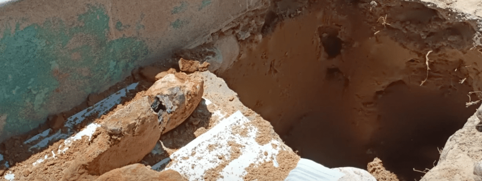 EN EL BARRIO SAN LUIS ENCUENTRAN RESTOS FÓSILES DE MASTODONTE 