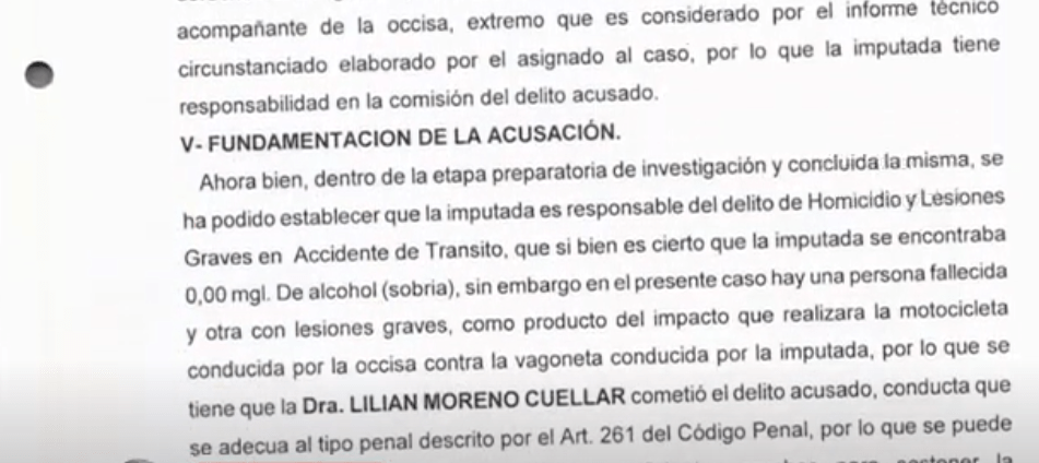 JUEZA LILIAN MORENO SE MANTIENE IMPUNE POR ATROPELLO CON&nbsp;MUERTE